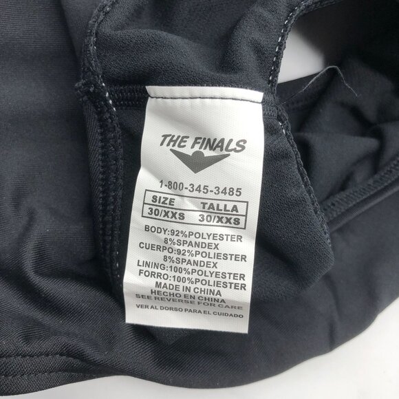 The Finals TYR Surf Splice Swan Back One Piece Swimsuit Colorblock Black Red 30 - Picture 5 of 6